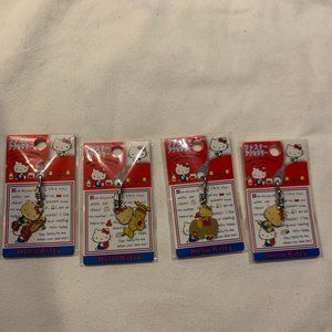 Vintage 2000 Lot of 4 Hello Kitty Charms